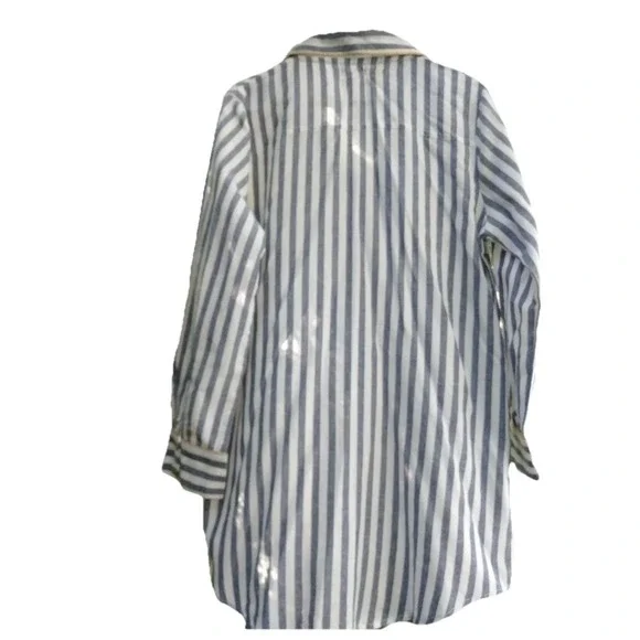 HARRY POTTER Team Hogwarts STRIPED SLEEP SHIRT Dress‎ Pajama L 10-12 Love Lounge - Picture 2 of 13